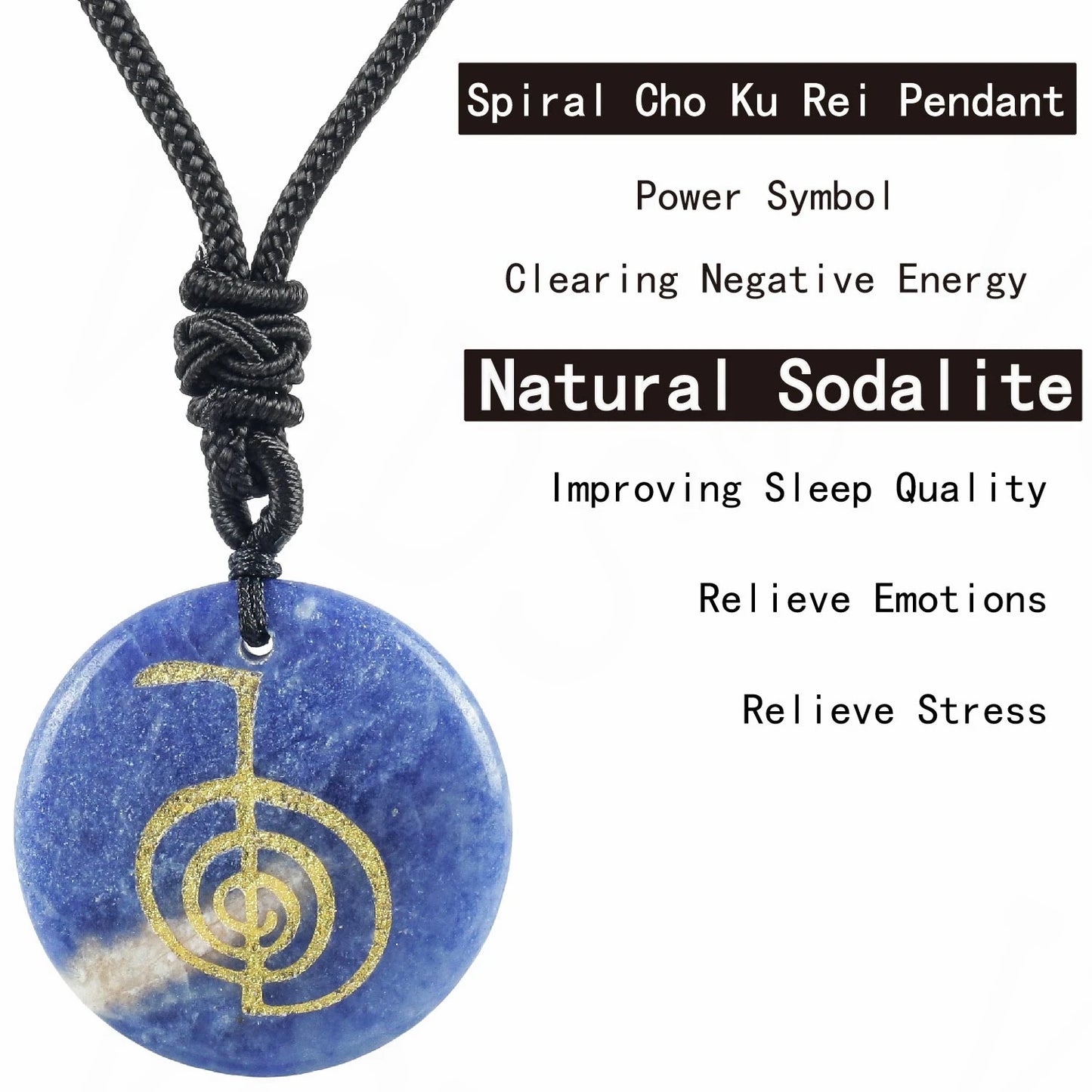 Heißer natürlicher Kristall quarz cho ku rei Reiki Energie symbol Anhänger alte spirituelle Heilung Halsketten Anhänger Frauen Mann Schmuck