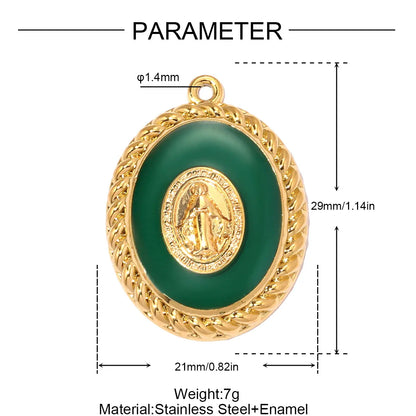 3 Stück/Set Modische Edelstahl Rosen-Blumen DIY Ohrring-Anhänger Herzförmige Halsketten-Anhänger Damen Böser-Blick-Schmuck Großhandel