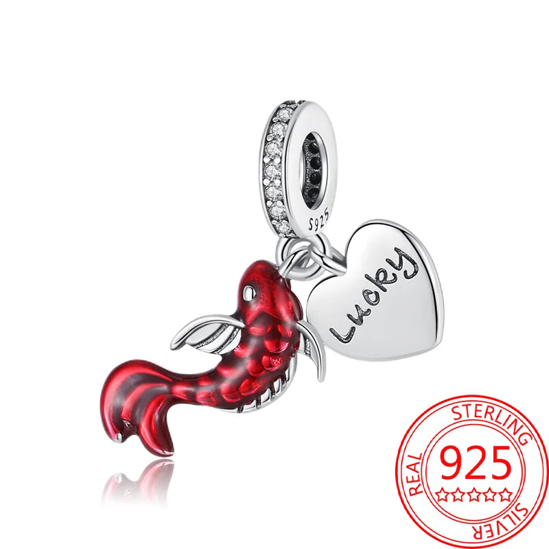 Sommer-Charm-Anhänger aus 925er-Sterlingsilber, Sea World Kingdom, Perlen für Charms, Original-Armband für Damen, Schmuckherstellung