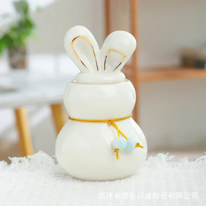 Mini Ceramic Urn for Human Cremation, Pet, Rabbit, Dog Ashes, Burial, Small Size