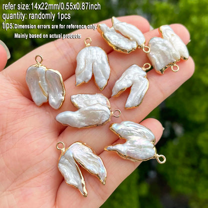 1 stücke Natürliche Süßwasser Perle Anhänger Exquisite Unregelmäßige Barock Geformt Für Schmuck Machen DIY Halskette Armband Zubehör
