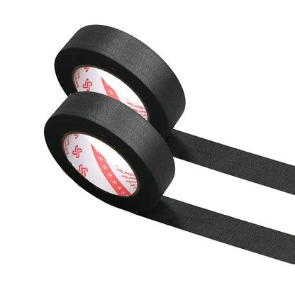 1/2 Rollen zum Schreiben, Abdeckband, Malen, Basteln, Wandaufkleber, Schwarz, 10/20/30/40/50 mm x 50 m, strukturiertes Papierband, verwendet