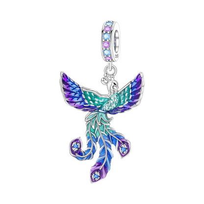 Blauer Charm, 925er Sterlingsilber, Ozeanperlen, Betta-Fisch-Anhänger, Geburtstagsfeier, Geschenk für Frauen, Armband, Halskette, DIY-Perlen, Schmuck