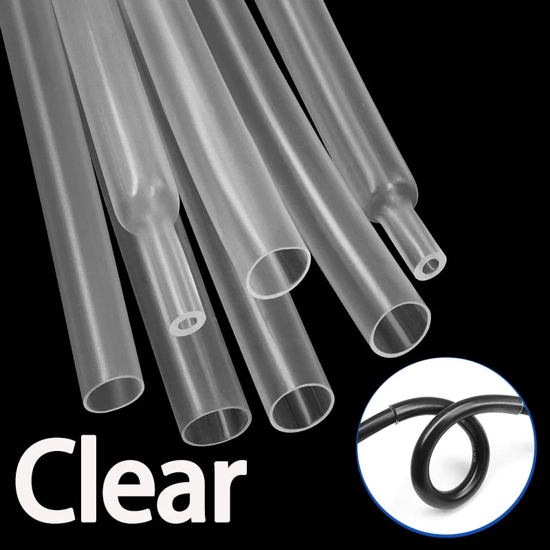 5 Meter 3:1 mit Kleber, doppelwandiger Schrumpfschlauch, 1,6–50 mm, bunter, mit Klebstoff ausgekleideter Polyolefin-Schrumpfschlauch ﻿ Kabelschutzhülle