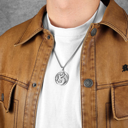 Fliegender Drache Hohl Männer Halsketten Edelstahl Anhänger Pullover Kette Frauen Punk Mode Schmuck Zubehör Geschenke Großhandel