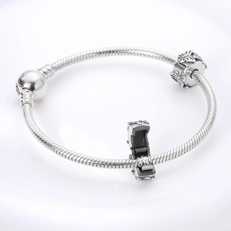 Heißer Verkauf 925 Silber Charms Perlen Schmetterling Serie Fit Original Armband Machen Edlen Schmuck Frauen DIY Geschenk