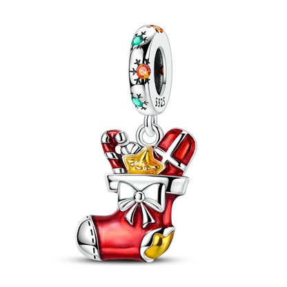 Klassische rote High Heels und goldene Turnschuhe aus 925er-Sterlingsilber, Fußball-Trophäe, baumelnder Charm, passend für Armbänder, Boutique-Schuhserie, Geschenke