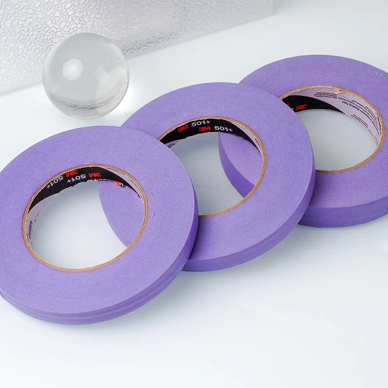 3M 501+ Abdeckband für Autolackierung Lila Papierband Hochtemperatur-Malerband 3M 501 Abdeckpapier