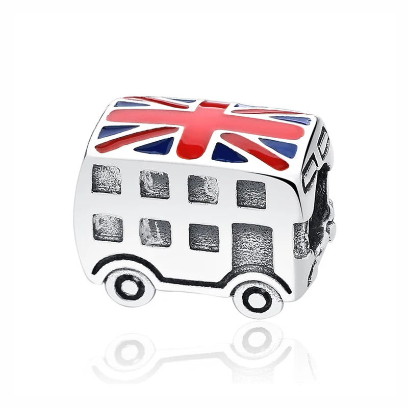 Original 100% 925 Sterling Silber Charm Bead Reise Taxi Motorrad Riesenrad Charms Fit Pandora Armbänder Frauen Diy Schmuck