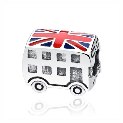 Original 100% 925 Sterling Silber Charm Bead Reise Taxi Motorrad Riesenrad Charms Fit Pandora Armbänder Frauen Diy Schmuck
