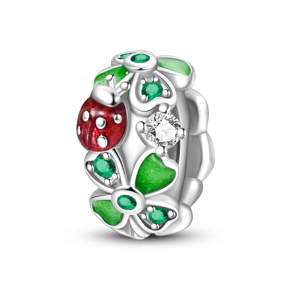 Heißer Verkauf 925er Sterlingsilber Blauwal & Marienkäfer & Engel baumelnder Charm für Armband Boutique Halskette MiNi-Serie Anhänger Geschenk
