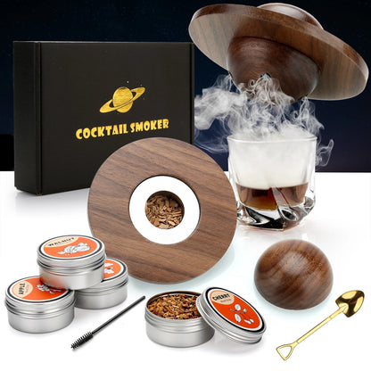Cocktail-Räucher-Set, Rauch-Set, altmodisches Whiskey-Räucher-Getränk-Set, Cocktail-Zubehör für Whisky, Getränk