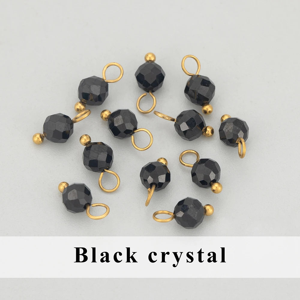 GUFEATHER, 20 Stück/Los, MH25, Schmuckzubehör, Edelstahl, Naturstein, Charms, handgefertigt, DIY-Anhänger, Schmuckherstellung