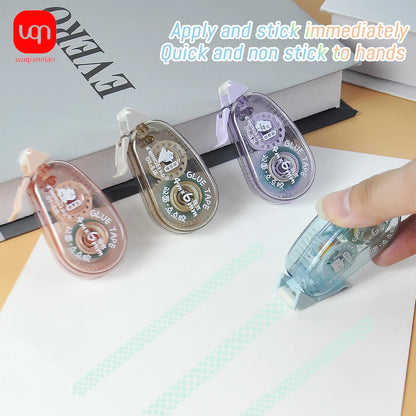 WQN-10PCS Süßes doppelseitiges Klebeband mit Punktpads für Scrapbooking, Basteldekoration, Büro- und Schulbedarf, Schreibwaren