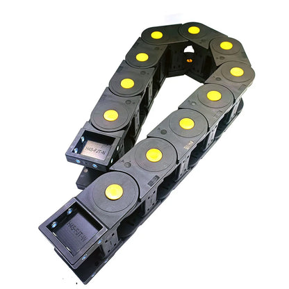 JFLO 45-Serie, 1 Meter Schleppkette, Kabel, Drahtträger, Halter für CNC-Fräser, Werkzeugmaschinen, Kunststoff-Schleppleine, Kabelmanagement