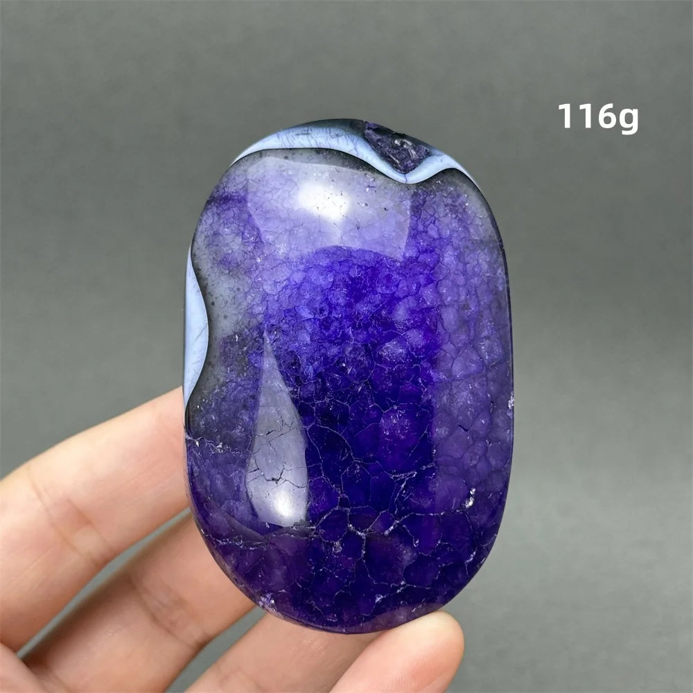 Natürlicher Edelstein Achat Kristall Palm Spielen Mineral Quarz Reiki Heilung Energie Spirituelle Meditation Home Decor Geschenk