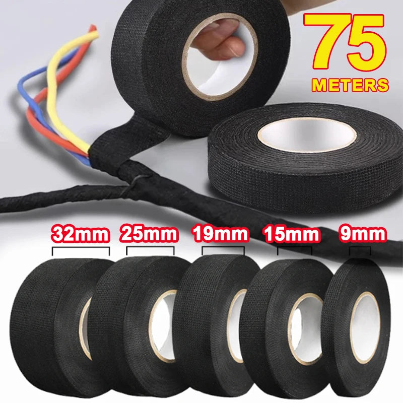 Hitzebeständiges, flammhemmendes Klebeband, elektrische Isolierung, selbstklebendes Stoffband, Auto-Drahtband, Kfz-Kabelbaum, Stoffwickel