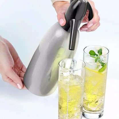 Profession elle Sodawasser Siphon 1l Aluminium CO2 Sparkle Soda Maker Bar Werkzeuge
