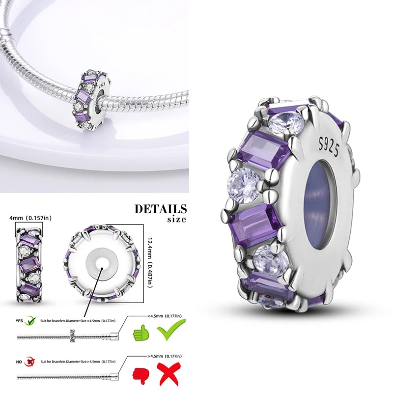 Katze Schmetterling Gänseblümchen CZ Pave Clip Charms Positionierung Schnalle 925 Sterling Silber Silikon Spacer Perlen passen Original Racelet DIY