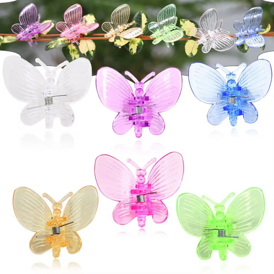 50/100pcs Orchideen clips Schmetterlings klemmen Garten pflanzen Rebe Klettern feste Unterstützung bunte Kunststoff dekorative Bonsai Dekoration