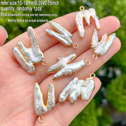 1 stücke Natürliche Süßwasser Perle Anhänger Exquisite Unregelmäßige Barock Geformt Für Schmuck Machen DIY Halskette Armband Zubehör