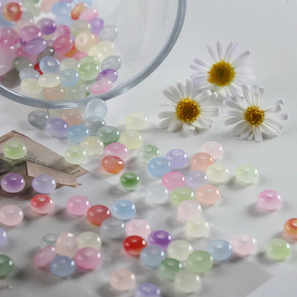 50/100 stücke 3x6mm Neue Glas Seed Bead Abacus Form Spacer Lose Perlen für DIY Schmuck Machen armband Halskette Charms Zubehör