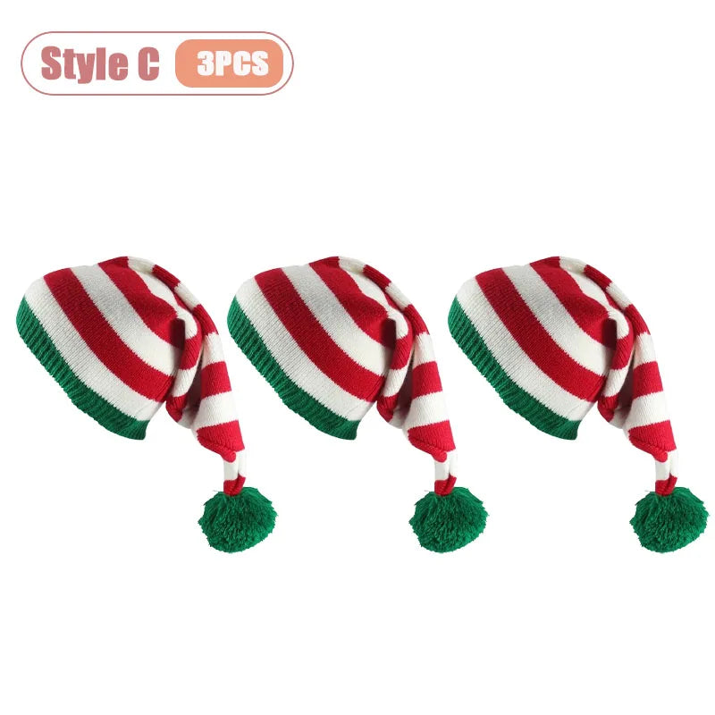 Weihnachtsmütze im Weihnachtsmann-Kostüm-Stil, festliche Mütze für Outdoor-Aktivitäten, Urlaub, Party, Dekoration und Weihnachtsgeschenke für die Familie