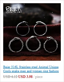 BEIER 2017 Einzigartige Schmuck Edelstahl Biker Adler Ring Mann Hohe Qualität USA Freien Tier Jewerly BR8-299