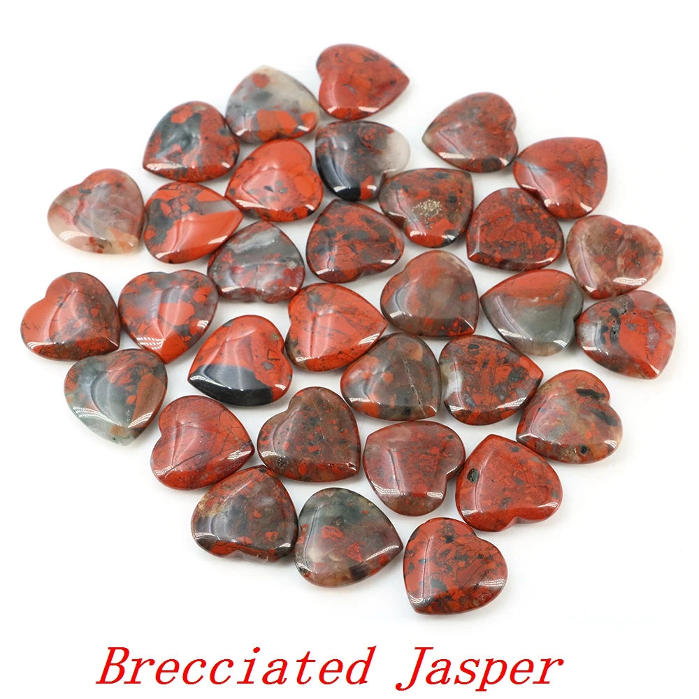 Viele Großhandel Edelstein Herzform LIEBE 20 MM Natürliche Kristall Amethyst Achat Perle Heilung Reiki Naturstein Geschenk Liefert