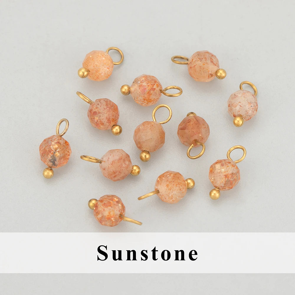 GUFEATHER, 20 Stück/Los, MH25, Schmuckzubehör, Edelstahl, Naturstein, Charms, handgefertigt, DIY-Anhänger, Schmuckherstellung