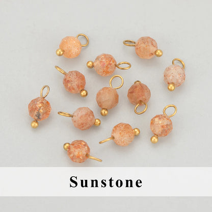 GUFEATHER, 20 Stück/Los, MH25, Schmuckzubehör, Edelstahl, Naturstein, Charms, handgefertigt, DIY-Anhänger, Schmuckherstellung