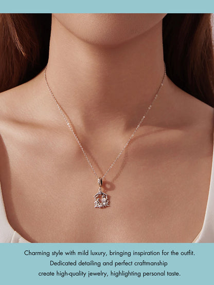 WOSTU Anhänger „Jesus-Krippe“ aus 925er-Sterlingsilber, „Die Geburt Jesu“, passend für Armbänder, Halsketten, DIY, einzigartiges Geschenk