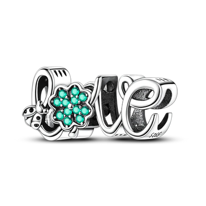Anhänger aus 925er-Sterlingsilber, grüne Serie, Blumenbaum, Apfel-Anhänger, DIY, feine Perlen, passend für Original-Charms-Armbänder, Damenschmuck, Diy