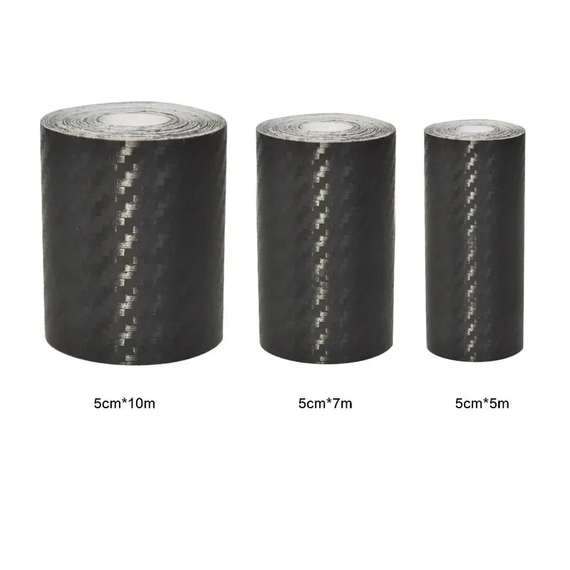 1-4 stücke Carbon Faser Automotive Klebeband Rolle Matte Schwarz Schutz Auto Film Selbst-Klebe Film Vinyl auto Film Zubehör