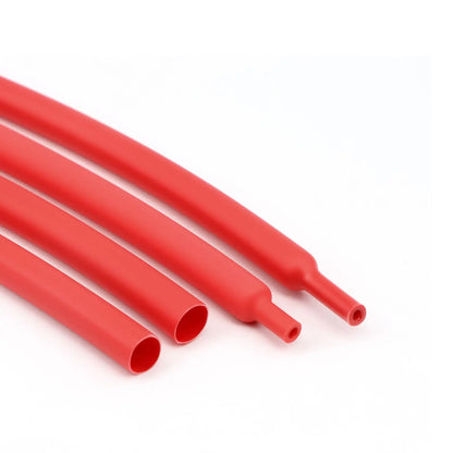 Φ1,6 mm bis Φ50 m Draht-Schrumpfschlauch, rot – Verhältnis 3:1, mit Klebstoff ausgekleidet, rot, wasserdicht, industrielle elektrische Schrumpfschläuche