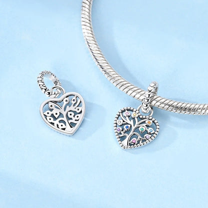 Charms aus 925er Silber, Baum des Lebens, passend für Original-Armbänder, Halsketten, Anhänger, Schmuck, Damen-Geschenk