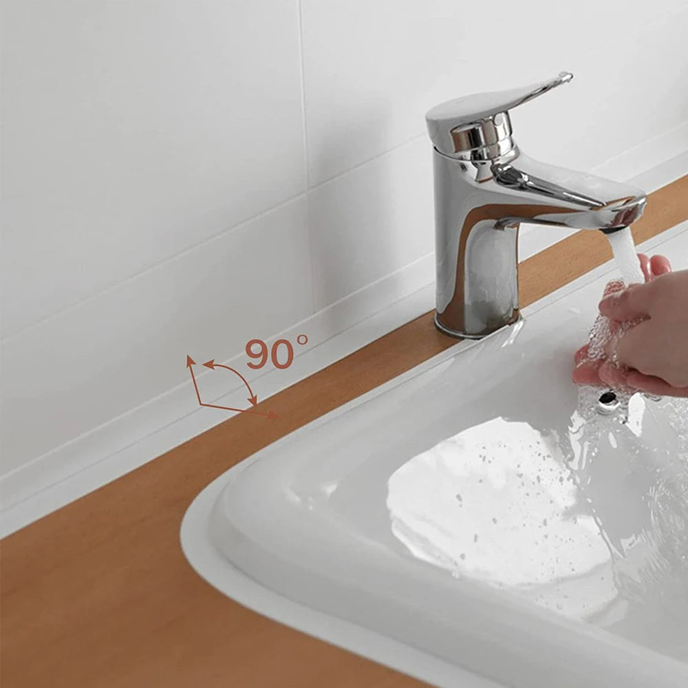 Selbstklebendes Dichtungsband aus PVC, ölbeständig, für Küchenspüle, Kantenabdichtungsband, wasserdicht, für Badezimmer, Toilette, Eckwandaufkleber