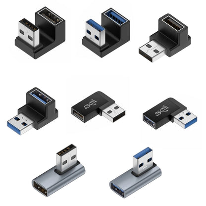 90 Grad USB 3.0 Stecker auf Buchse rechtwinkliger Verlängerungsadapter USB-Upward-Winkeladapter 10 Gbit/s für Laptop-PC-Anschluss Konvertieren
