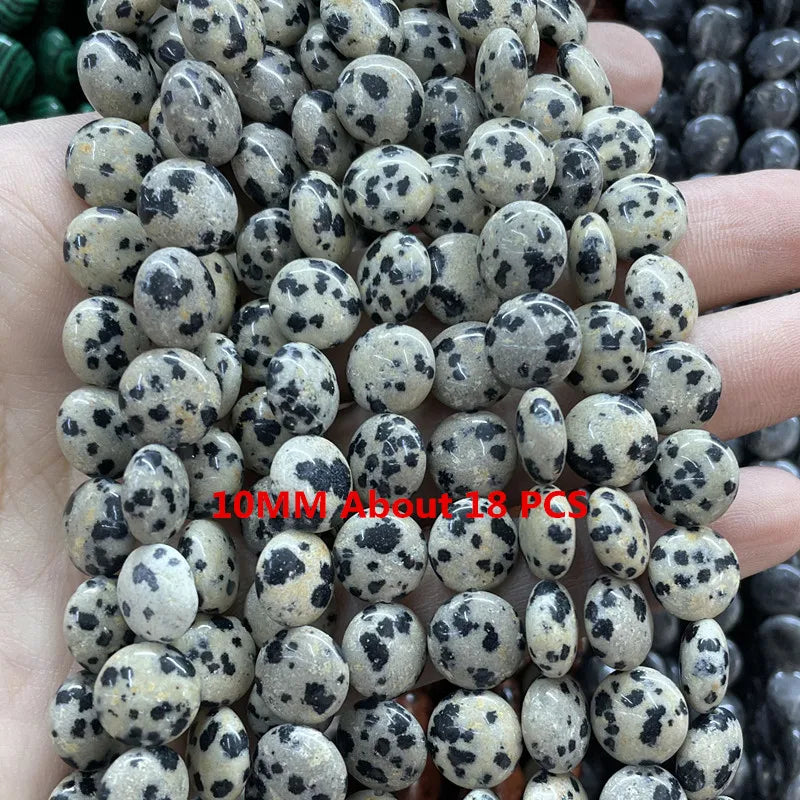 Natürliche Stein Dalmatiner Jaspis Runde Würfel Facettierte Rondelle Lose Spacer Perlen Für Schmuck Machen Charms DIY Armbänder Halskette
