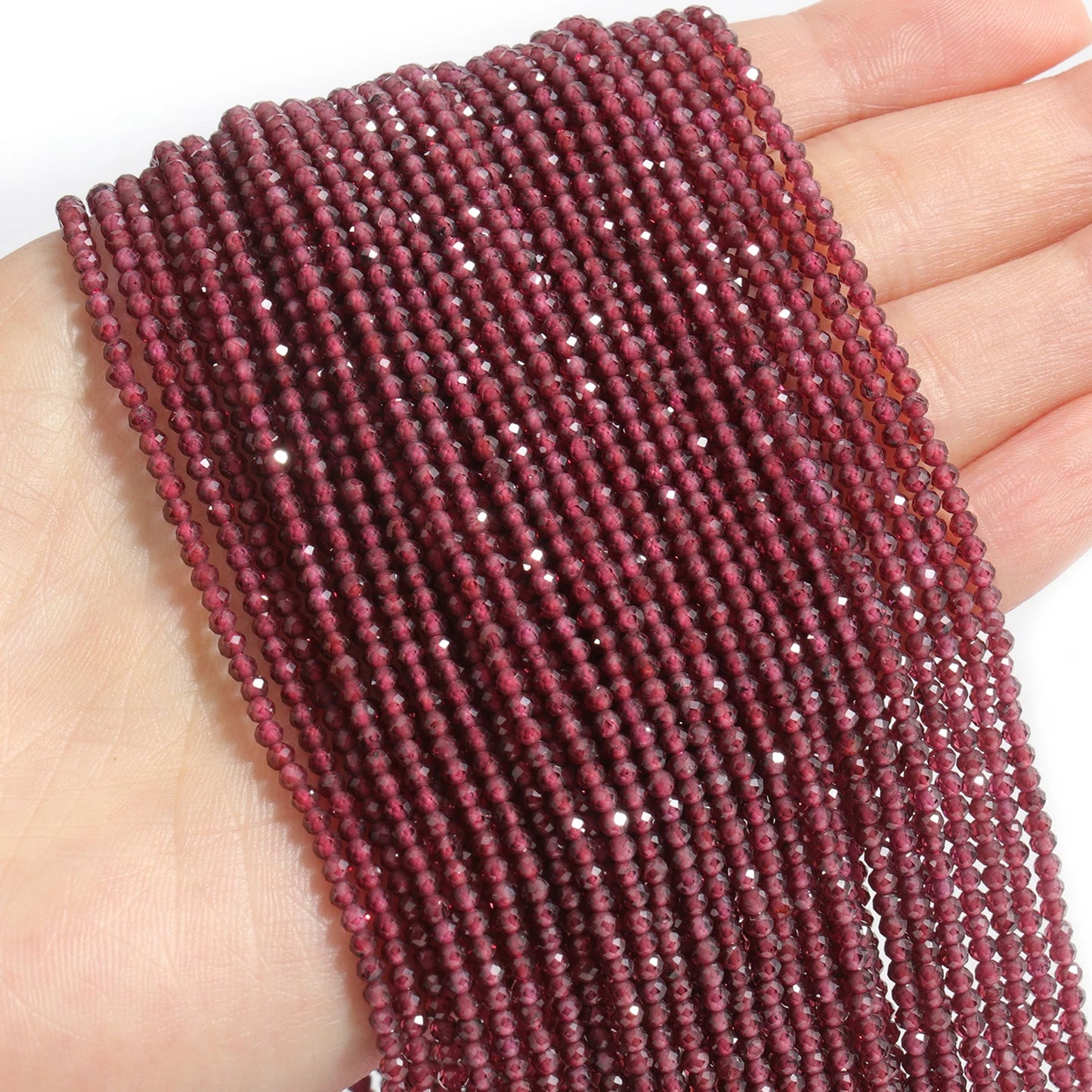 2 3 4mm 15" natürliche afrikanische Smaragdperle kleine facettierte Steine runde lose Steinperlen für DIY Armband Halskette Schmuckherstellung