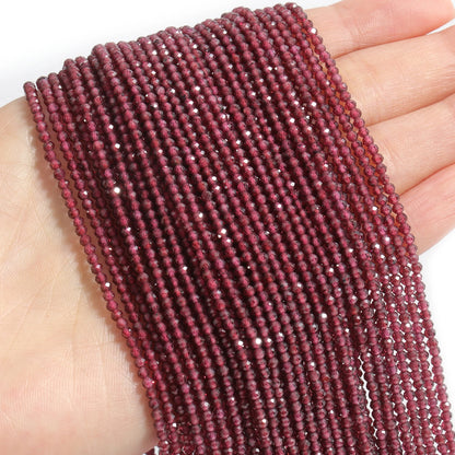 2 3 4mm 15" natürliche afrikanische Smaragdperle kleine facettierte Steine runde lose Steinperlen für DIY Armband Halskette Schmuckherstellung