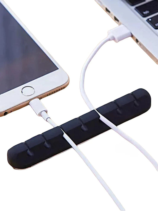 Großhandel Clips Kabelhalter für MouseHeadphone Kabel Organizer Kabel Organizer Silikon USB Kabel Wickler Desktop Tidy Management