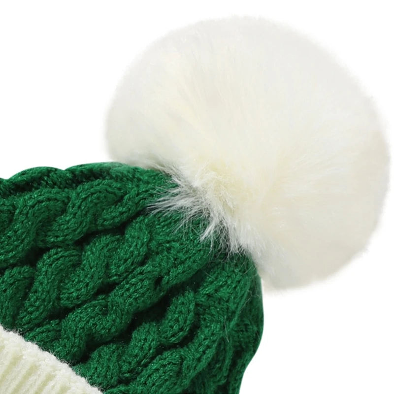 Weihnachten Weihnachten Santa Neujahr Hut Outdoor Winter Warme Häkeln Stricken Mützen Schädeldecke Pompom Kappe Motorhaube Party Geschenke Für Erwachsene Kinder