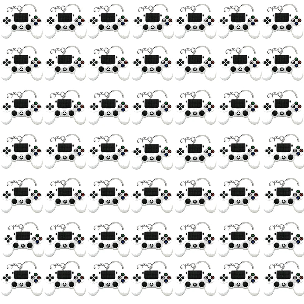 50PCS Schlüsselbund für Jungen Männer Gamepad Schlüsselring Joystick Game Controller Schlüssel Zubehör fit Handtasche Schlüssel Anhänger Freunde Schlüssel geschenke