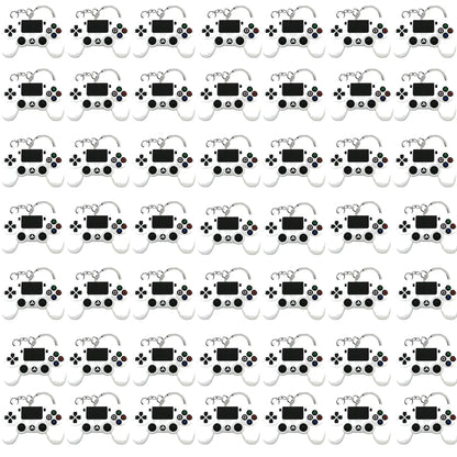 50PCS Schlüsselbund für Jungen Männer Gamepad Schlüsselring Joystick Game Controller Schlüssel Zubehör fit Handtasche Schlüssel Anhänger Freunde Schlüssel geschenke