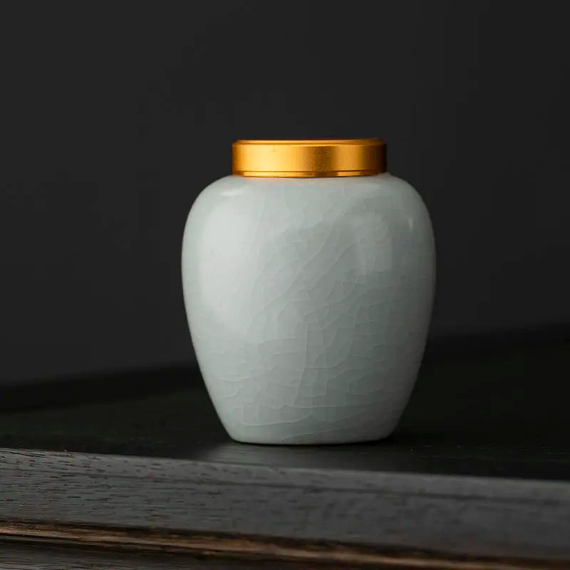 1 PC Ceramic Ruyao Cremation Urns Handmade Cremation Urn for Human or Pet Ashes Cats Dogs Animals Reptiles Pet Memorial