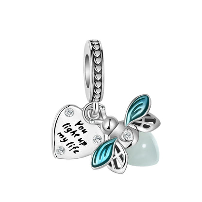 Charms-Perlen aus 925er-Sterlingsilber, modisches Biene- und Honigglas, Sonnenblume, Herbstserie, passend für Original-Armbänder, DIY-Schmuckherstellung