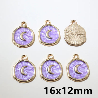 20 Stück Edelstahl Emaille Dolphin Lightning Moon Charms Anhänger für Ohrringe Armband Halskette DIY Schmuck Herstellung Zubehör