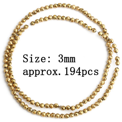 AAA+ Retention Farbe Natürliche vergoldete Hämatit Perle Herz Runde Stern Spacer Lose Perlen für Schmuck Machen DIY Charm Armband