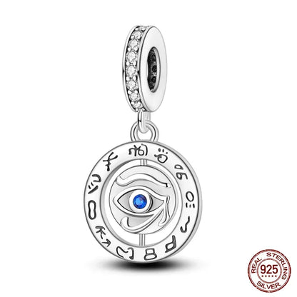 Heißer Verkauf 925 Silber Farbe Evil Eye Charm Dämon Auge Perle Für Original Armband & Armreif DIY Machen Mode Schmuck geschenk